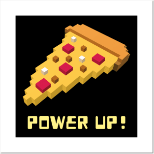 Power Up! - 8 Bit Pizza Posters and Art